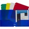 C-Line Products Two-Pocket Heavyweight Poly Folder, Assorted Colors, 10 Per Pack, PK2 32930 - alternate 4
